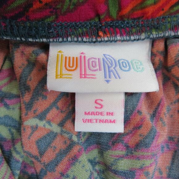 Lularoe Pleated Skirt Woman SMALL Madison Palm Leaf Print Pockets Office Career - Picture 6 of 7